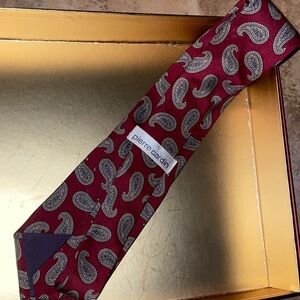 Pierre Cardin Maroon Paisley Tie